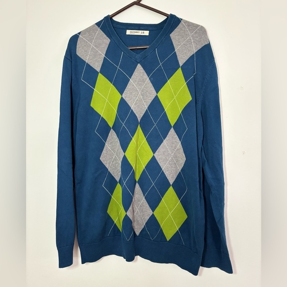 🎉4/30$🎉 Old Navy Argyle Knit Sweater - Men L - Picture 1 of 4